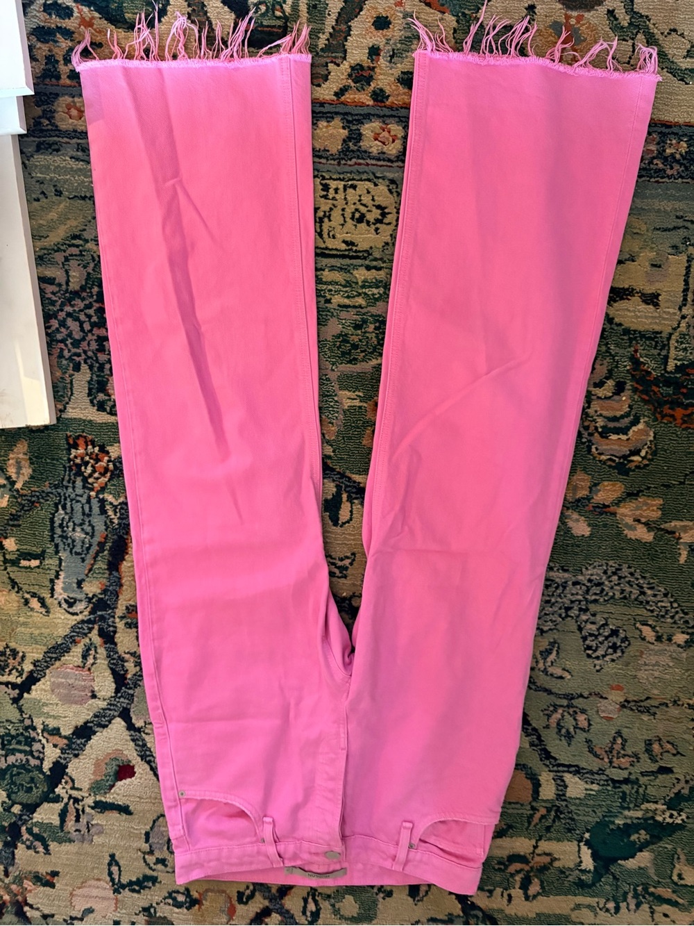 Hudson Jeans James High Rise Wide Leg in Fuchsia Pink - Picture 4 of 6